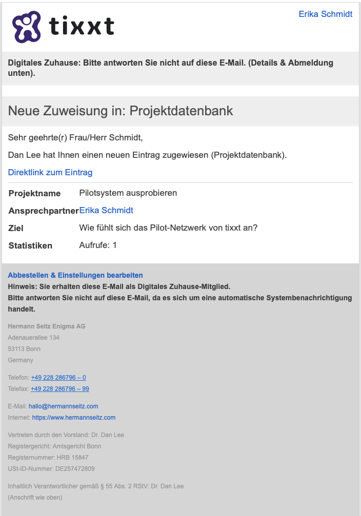 app-creator_Integration_Email-Benachrichtigung_Screenshot